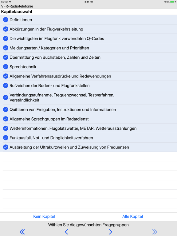 Screenshot #5 pour Questions VFR Radio LIGHT