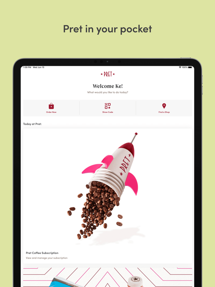 Pret A Manger Coffee and Food