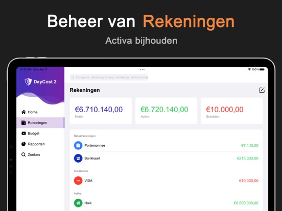 DayCost 2 - Geld en Budget iPad app afbeelding 5