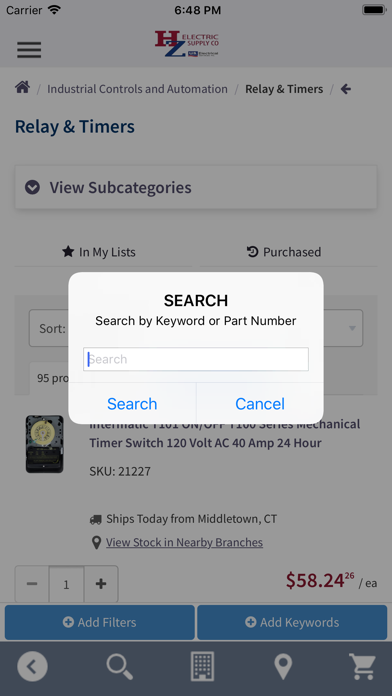 HZ Electric Supply Co Screenshot