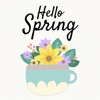 Hello Spring - Hand Drawn