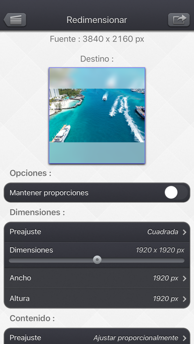 Video Resize & Scale Captura de pantalla de la aplicación