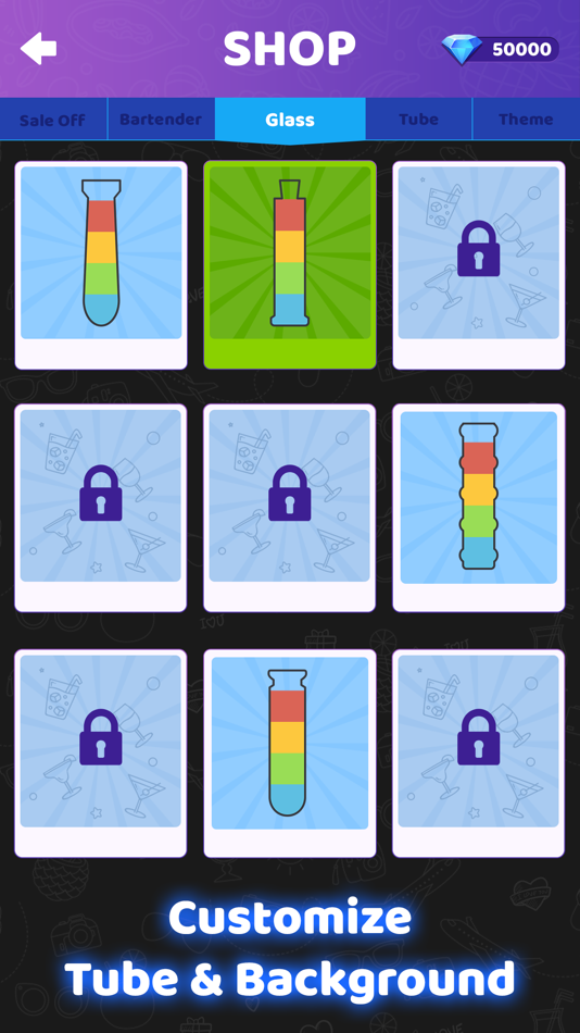 #6. Water Puzzle: Cocktail Sort (iOS) 由: Svn