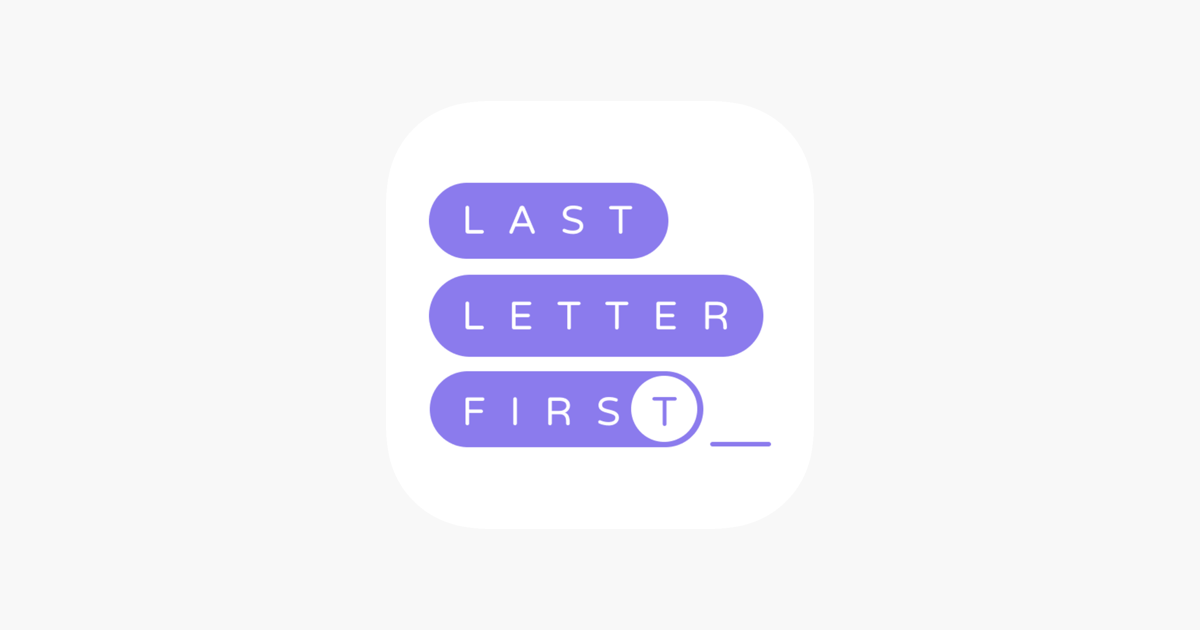 Last Letter First on the App Store