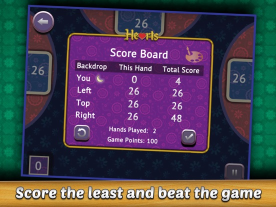 Screenshot #6 pour Hearts Card Game+