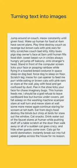 Game screenshot Lemon - Long Text to Image mod apk