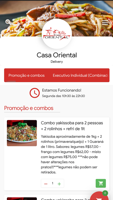 Casa Oriental Delivery (novo) Screenshot