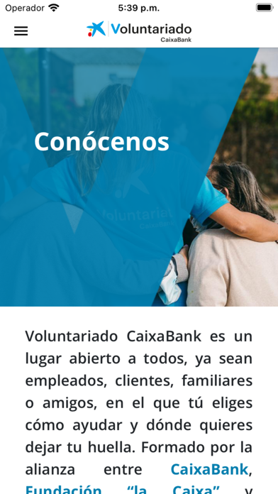 Voluntariado CaixaBank Screenshot