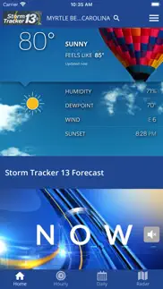news13 wbtw weather radar iphone screenshot 1