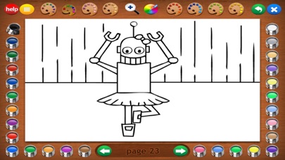 Coloring Robots Screenshot