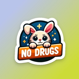 No Drugs Animals Stickers