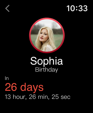 ‎Standby Birthday Countdown Screenshot