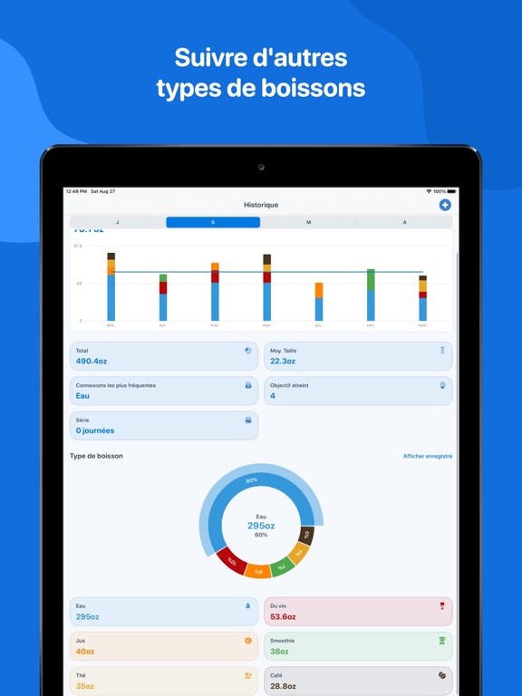 Screenshot #5 pour WaterMinder® Boire de l'eau