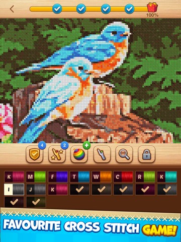 Cross-Stitch: Coloring Bookのおすすめ画像4