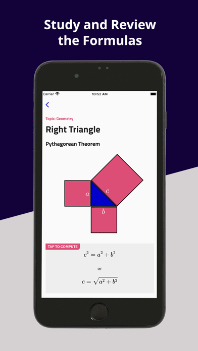 Math Wiser - Equations Library Screenshot