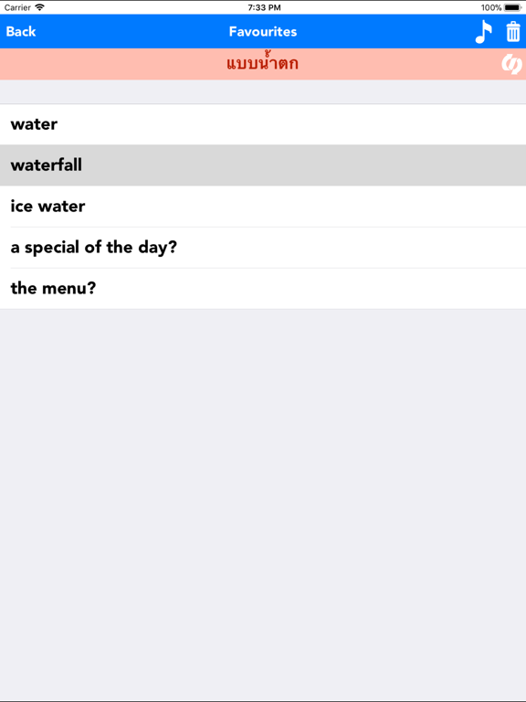 English to Thai Translator iPad screenshot 5 - Travel app