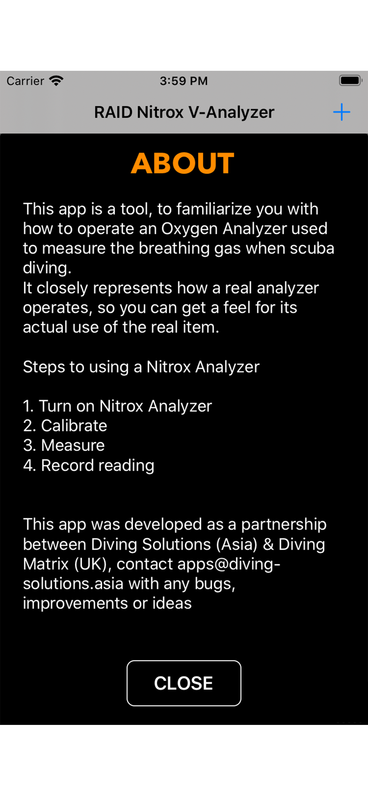 Nitrox Virtual Analyzer screenshot 3