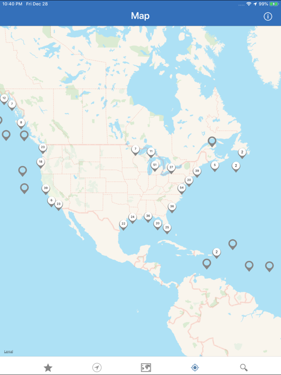 NOAA Buoys Live Marine Weather iPad screenshot 6 - Weather app
