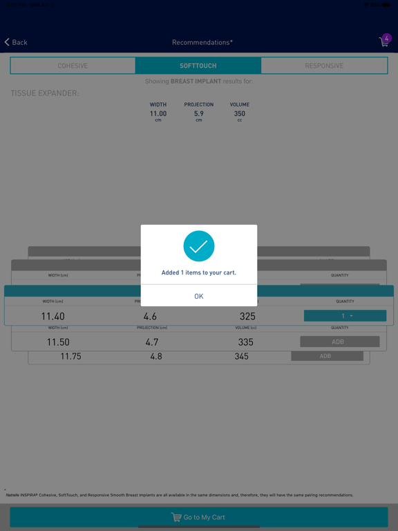 Natrelle® MatchMaker iPad screenshot 5 - Medical app