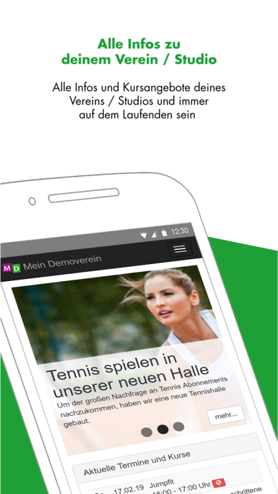 SPORTMEO Kursverwaltung & mehr Screenshot