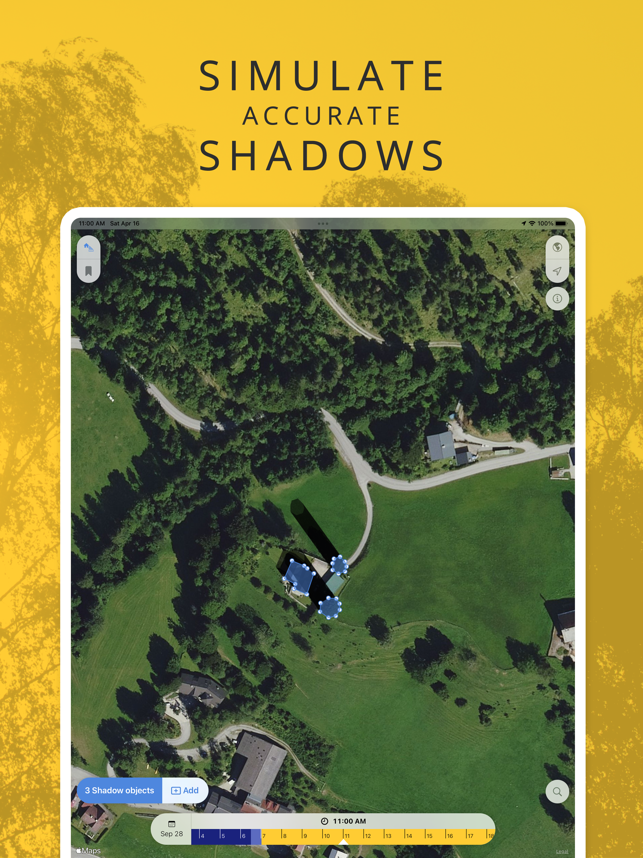 ‎SunOnTrack: Sun Path & Shadows Screenshot