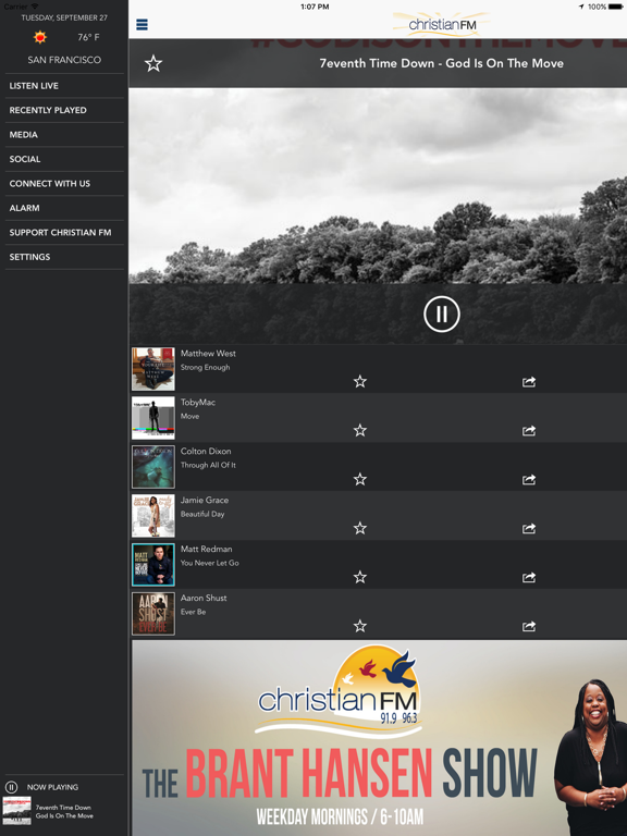 Christian FM App iPad screenshot 2 - Music app