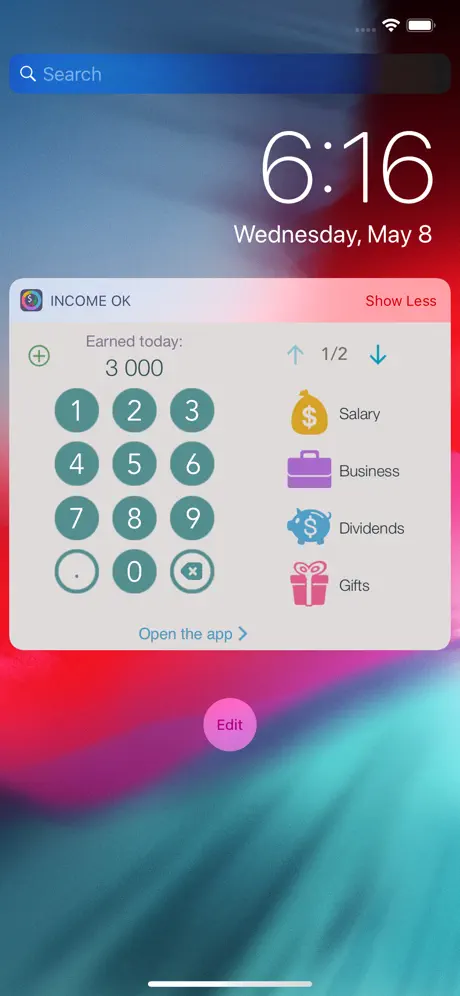 Income OK - income & expenses