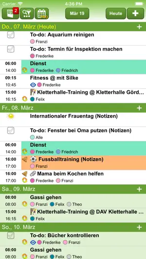 FAMANICE – Familienkalender screenshot 2