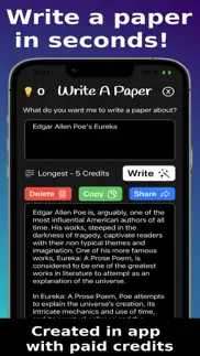 write for me ™ ai essay writer iphone screenshot 1