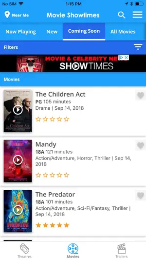 Tribute: Movie Showtimes screenshot 2