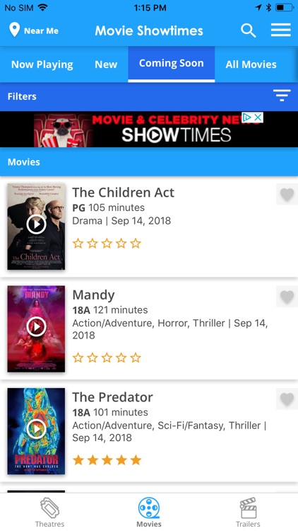 Tribute: Movie Showtimes