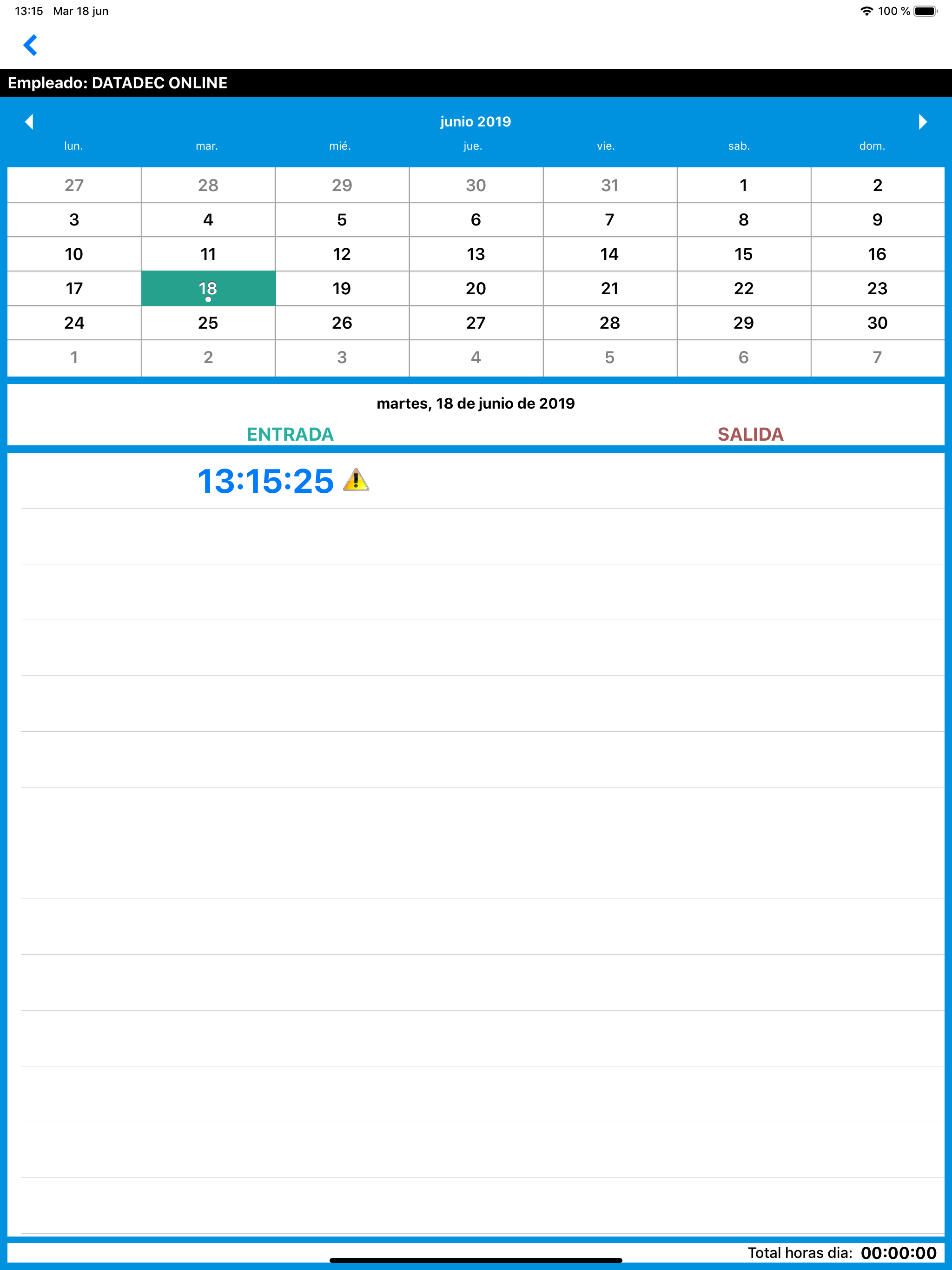 expertMóvil WorkTime screenshot 8