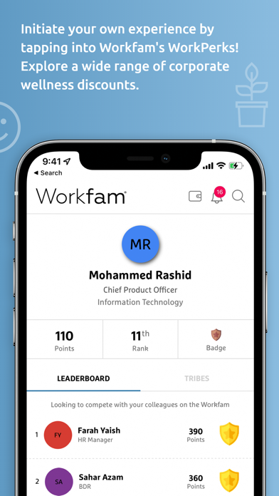 Workfam Wellness Screenshot