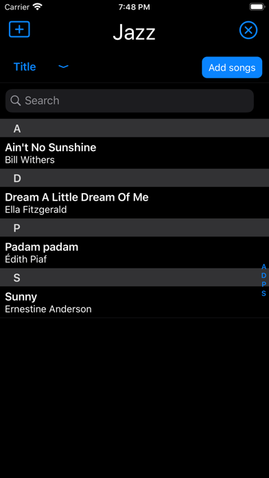 Julia Lyrics Screenshot