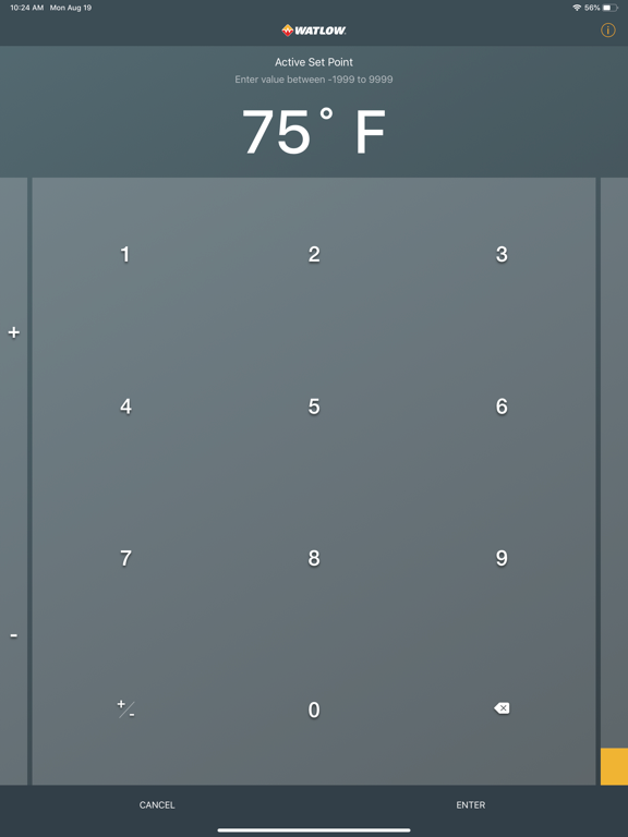 Watlow EZ-LINK iPad screenshot 5 - Business app