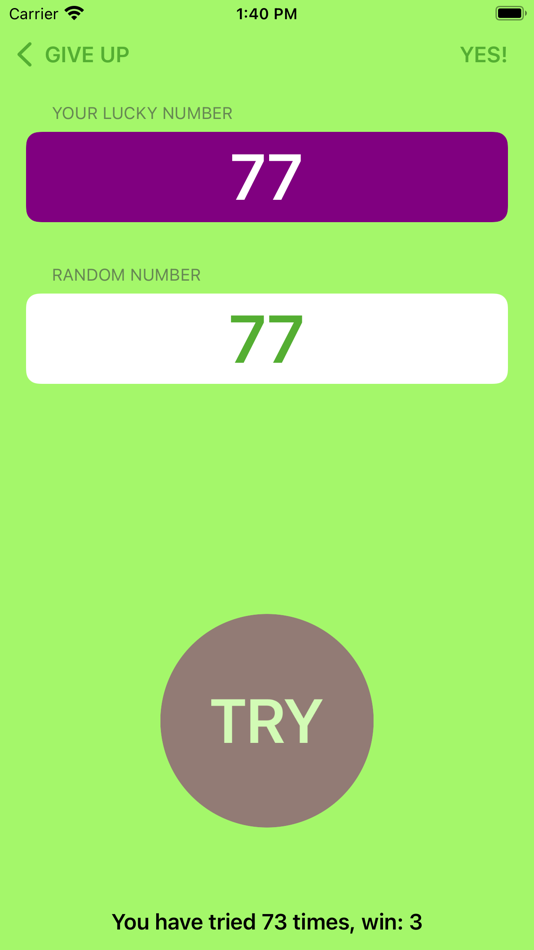 #5. Feel The Odds (iOS) 由: Yao Xiao