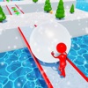 Snow Bridge Ice Race Ball Game icon