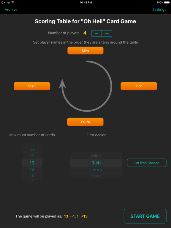 Screenshot #4 pour Oh Hell Card Game Scoring