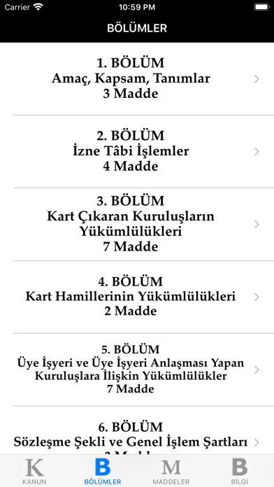 Screenshot #2 pour BANKA VE KREDi KARTLARI KANUNU