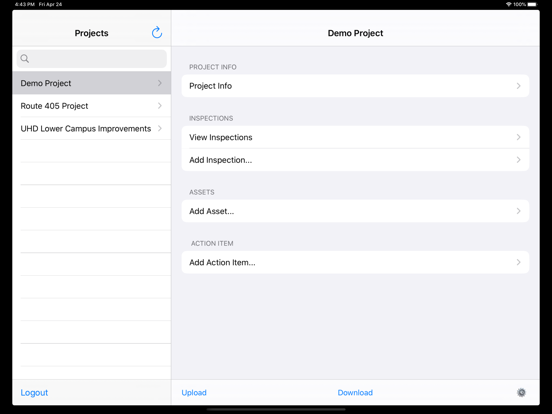 dat mobile Field app iPad screenshot 2 - Business app