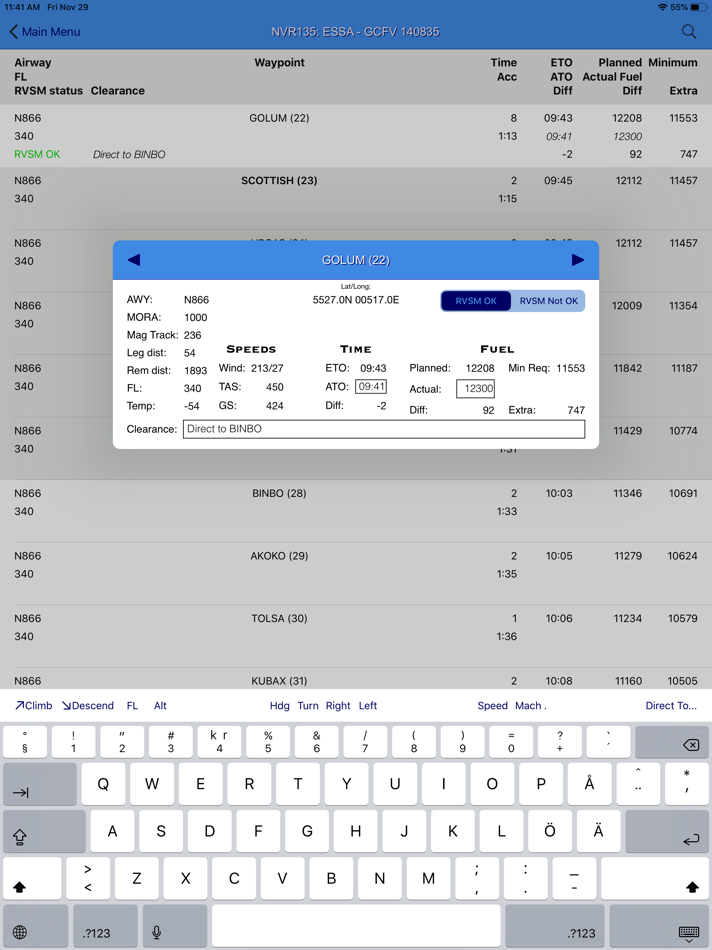 #7. Flight Briefing (iOS) Podle: Johan Bergsee