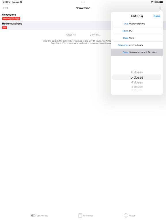 Screenshot #4 pour Opioids Dosage Conversion