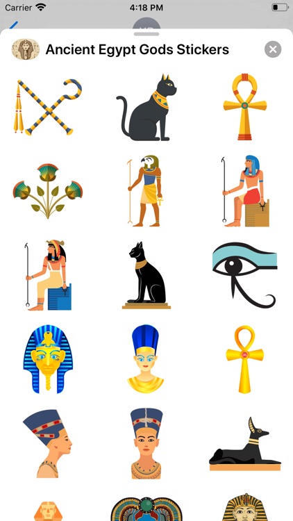 Ancient Egypt Gods Stickers