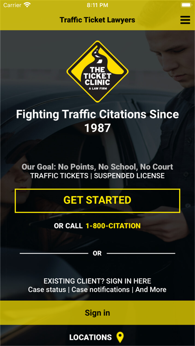 The Ticket Clinic - A Law Firm Screenshot