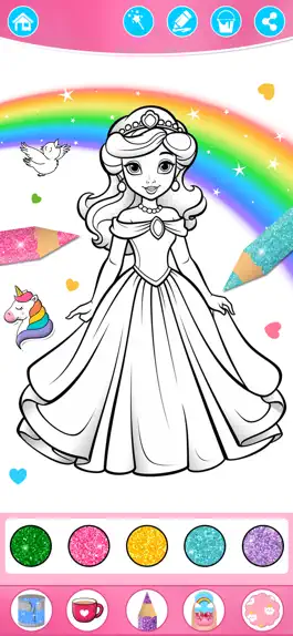 Game screenshot My Princess: Coloring Book 2+ mod apk