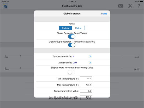 Screenshot #6 pour HVAC Psychrometric LT