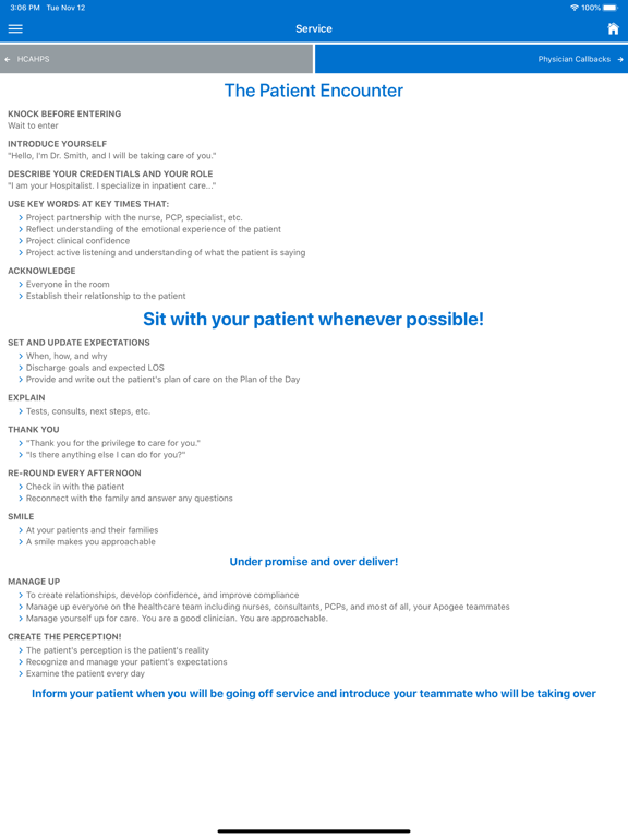 Apogee BlueBook iPad screenshot 4 - Medical app
