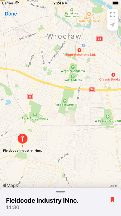 Fieldcode mobile app Screenshot
