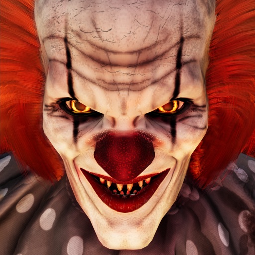 Scary Horror Clown Evil Escape Icon