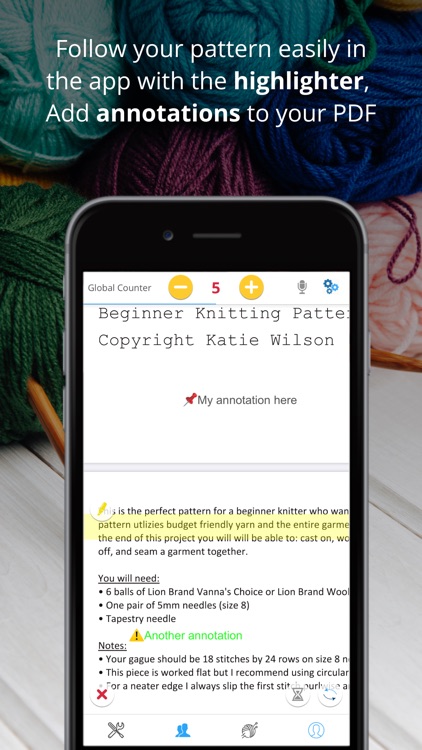 Crochet row counter & patterns on the App Store